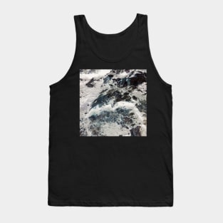 Contrasted blue and white rock formation Tank Top